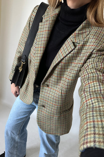 Pied de poule petite blazer