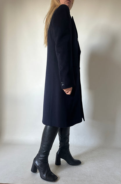 Luxury cachemire navy coat