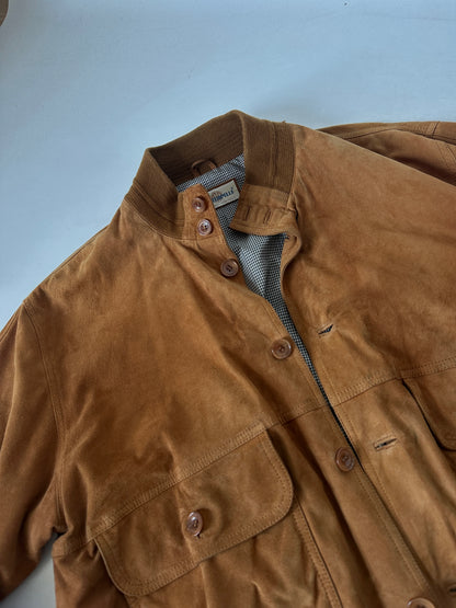Petite suede bomber