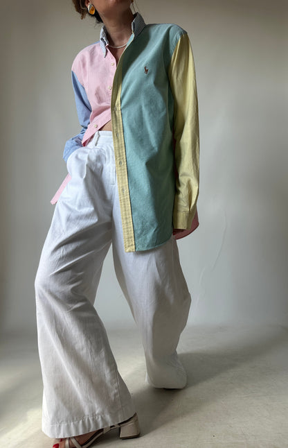 RALPH LAUREN unique patchwork shirt
