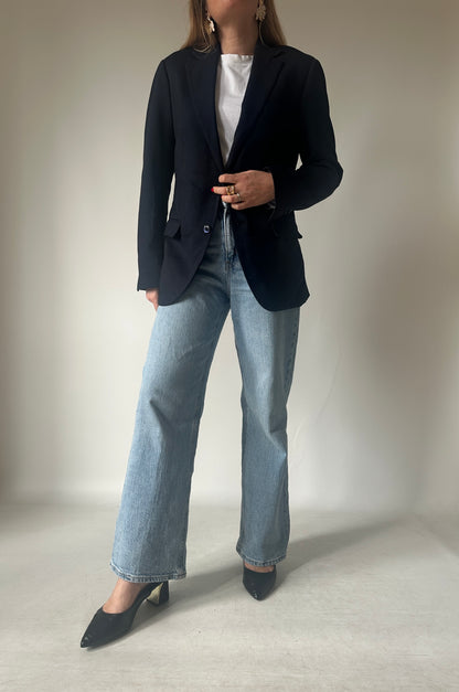 Light cotton blend petite blazer