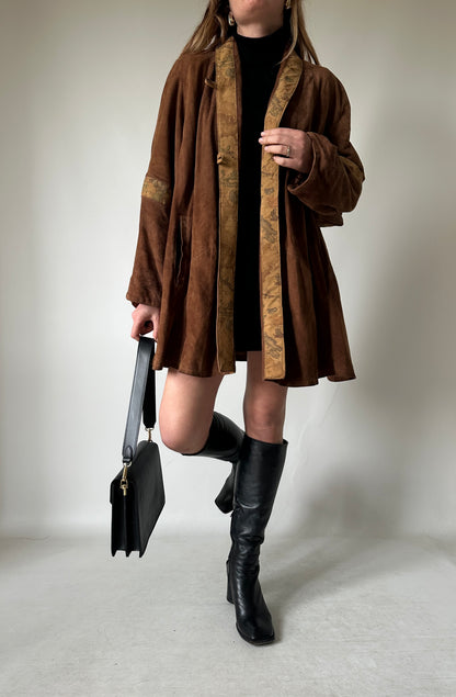 Alviero Martini real suede brown jacket