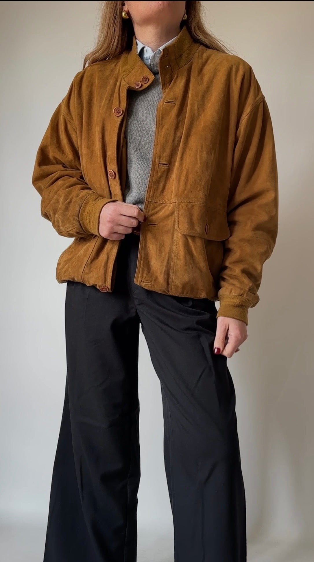 Iconic suede bomber