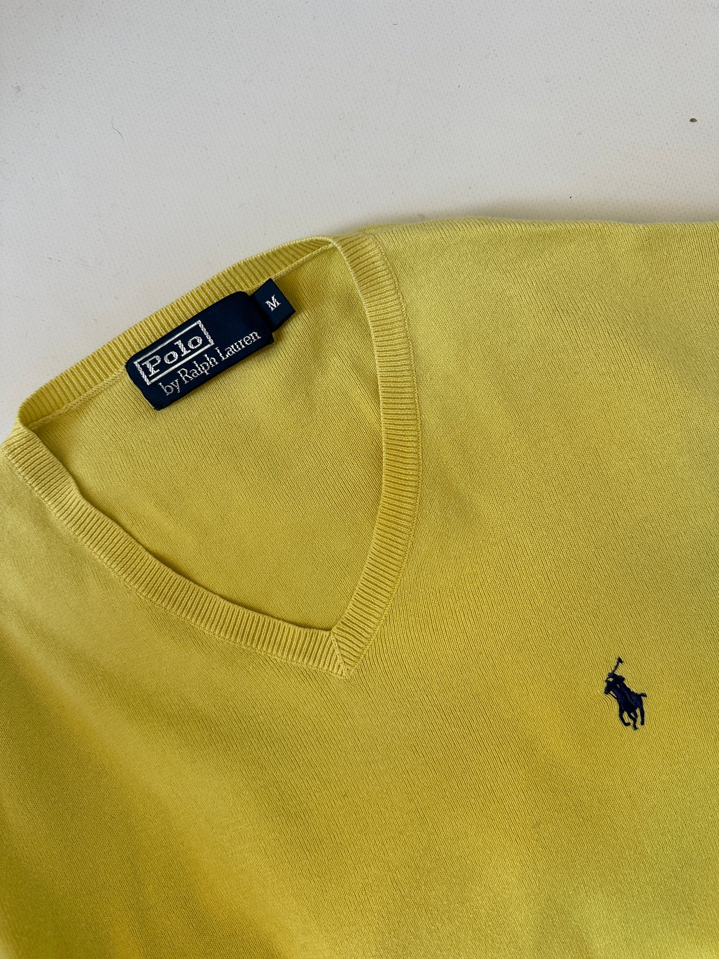 RALPH LAUREN lime cotton sweater
