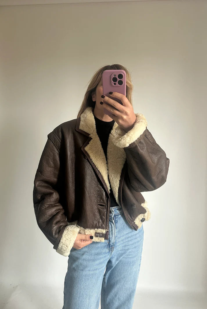 Chocolate petite Shearling