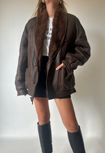 Chocolate beautiful Shearling