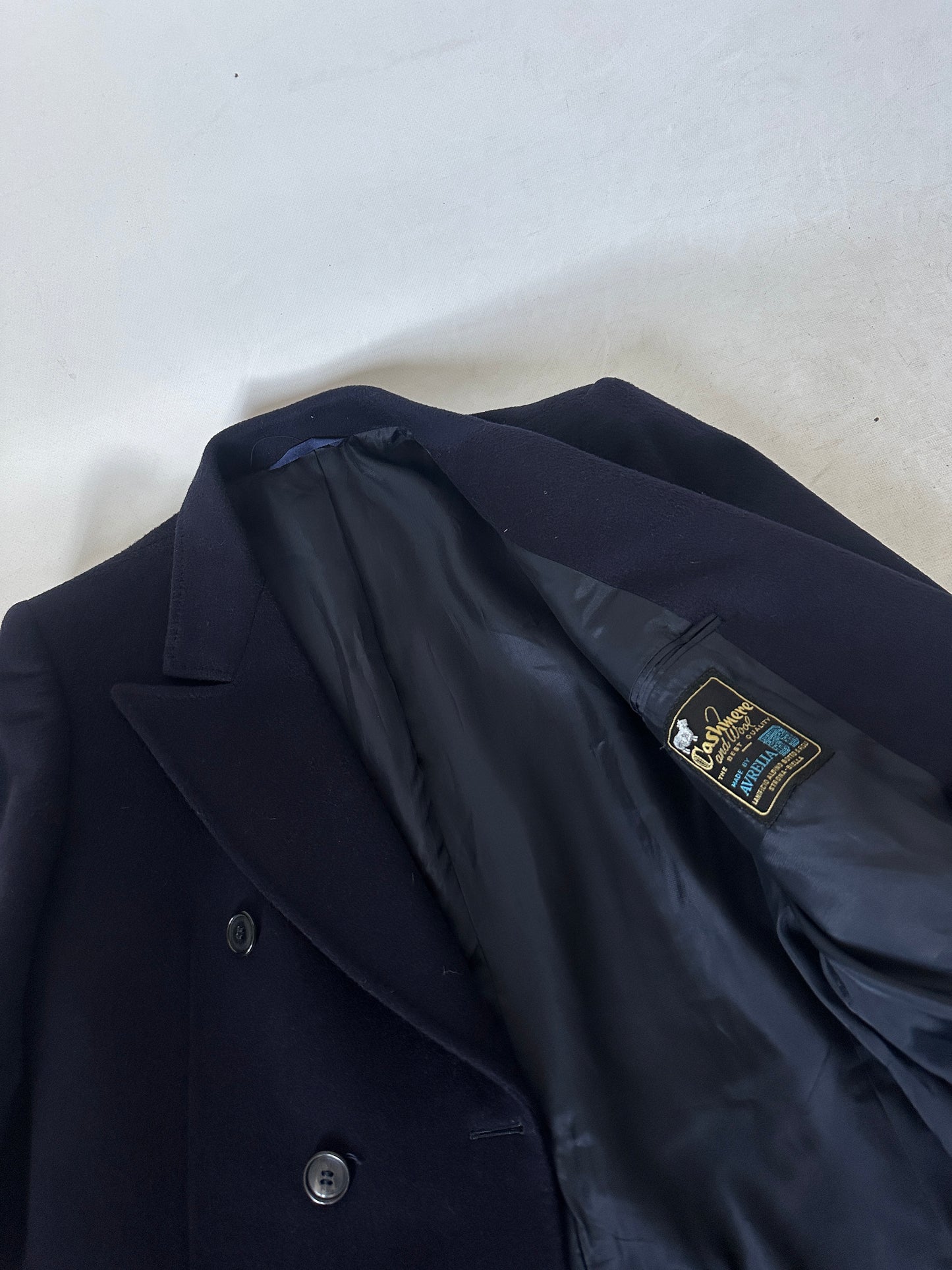 Luxury cachemire navy coat
