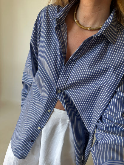 TOMMY HILFIGER blue striped shirt
