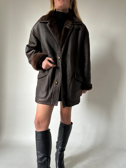 Chocolate beautiful Shearling