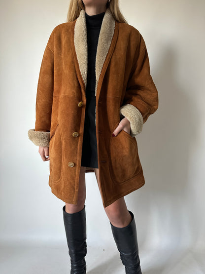 Caramel original suede Shearling