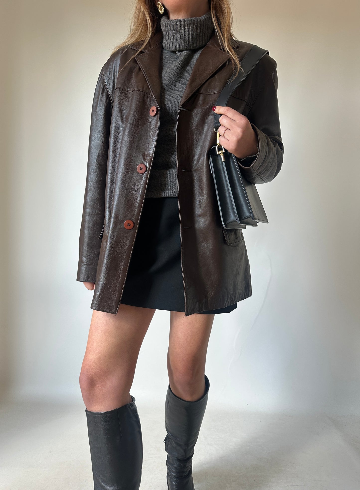 Dreamy chocolate leather jacket
