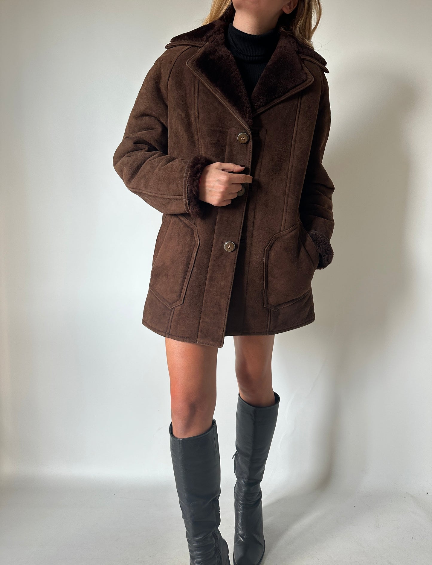 Chocolate cool Shearling