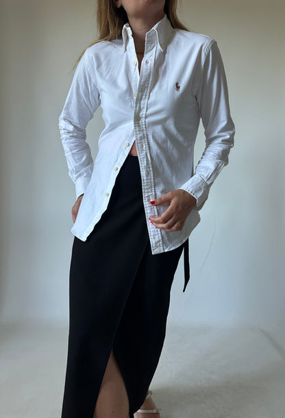 RALPH LAUREN white petite shirt
