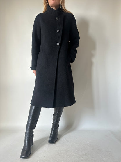 Haute couture black coat