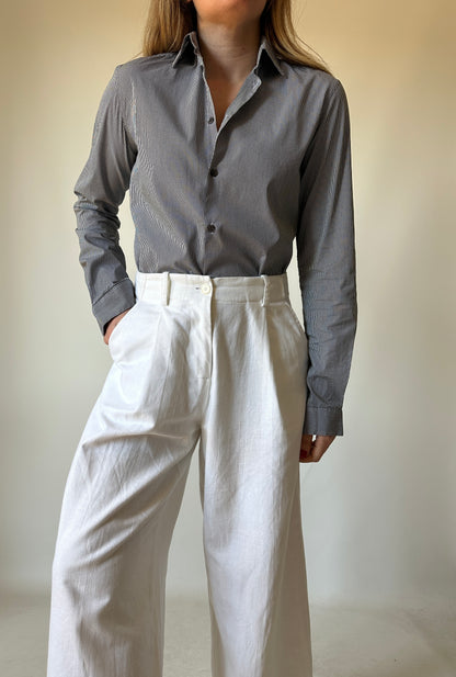 COSTUME NATIONAL vichy petite shirt