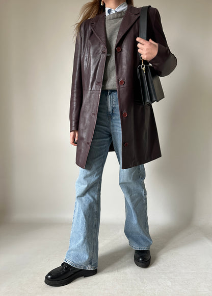 Vinaccia unique leather trench