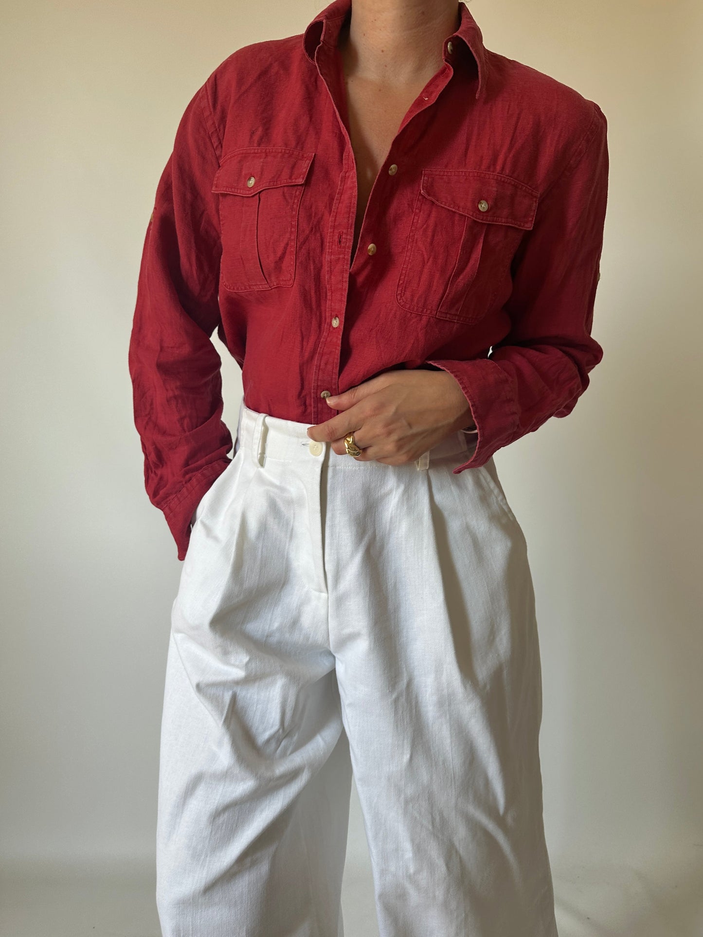 RALPH LAUREN pure linen shirt