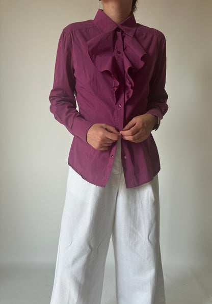 LUISA SPAGNOLI purple voilant shirt