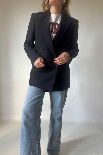 Blazer slim fresco lana merinos