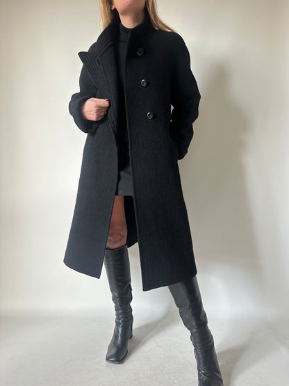 Haute couture black coat