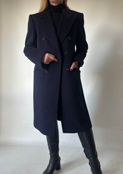 Luxury cachemire navy coat