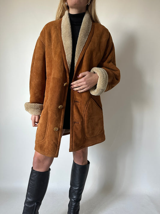 Caramel original suede Shearling