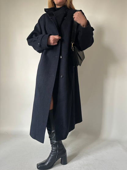 Navy extra long Loden