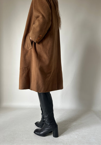 PIACENZA pure wool camel coat