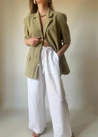 Pure linen light blazer