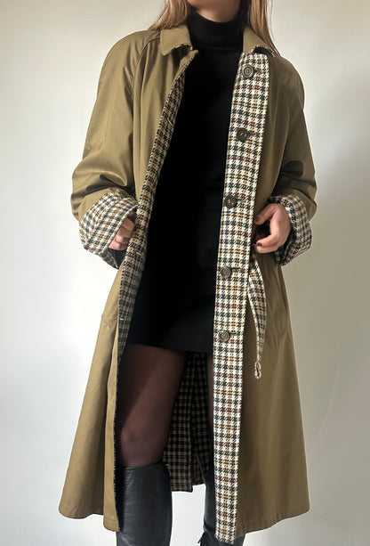 Trench cappottino double-face