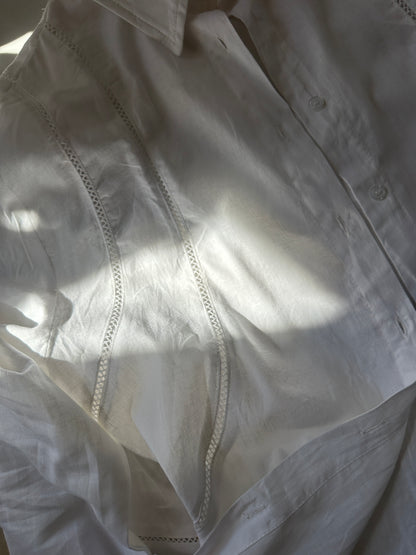 Linen and cotton white shirt