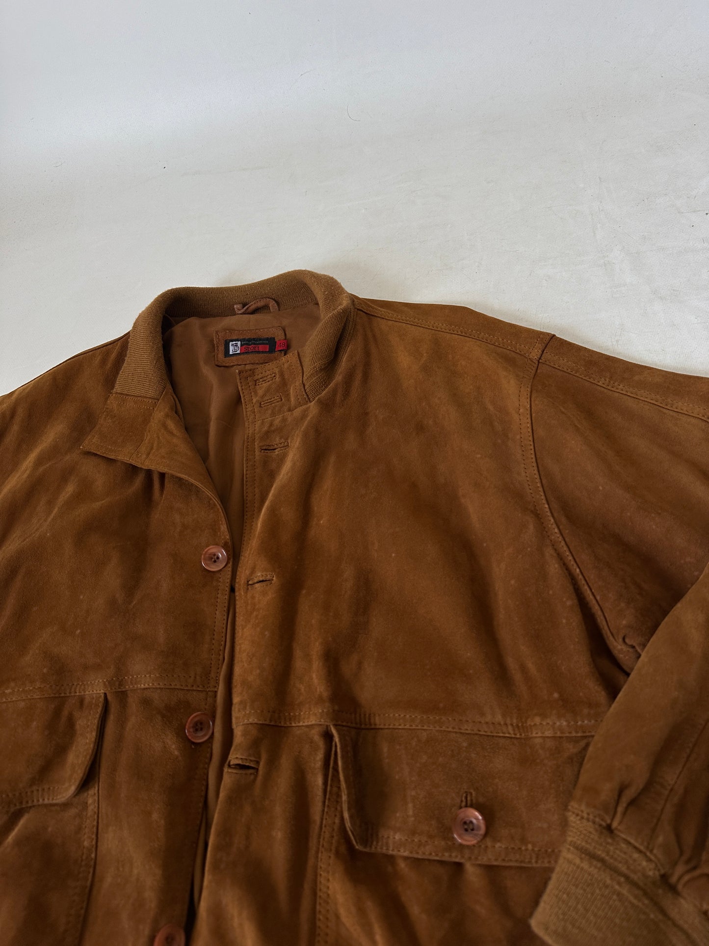 Passpartour suede bomber