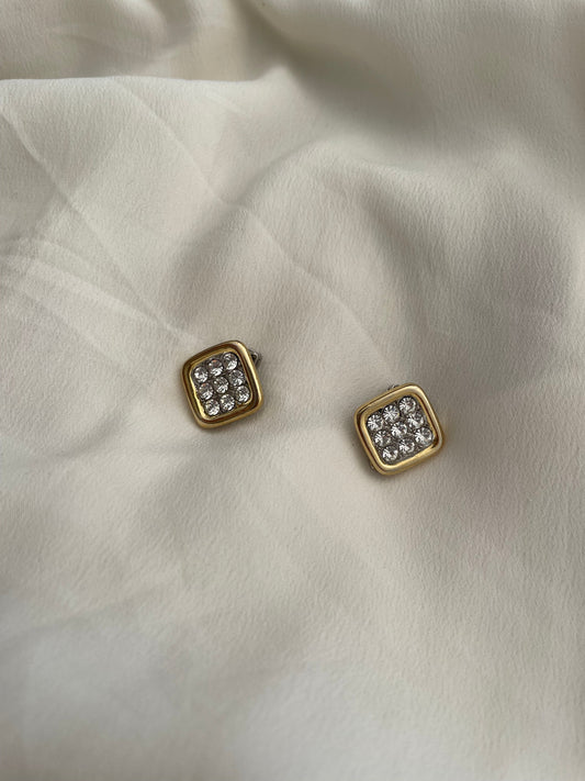 Orecchini quadrati brillanti