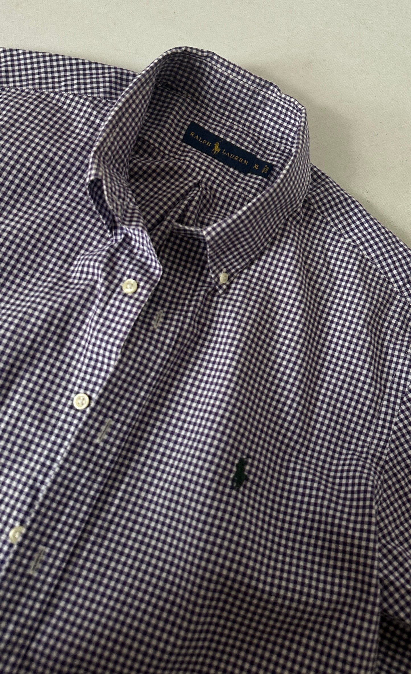 RALPH LAUREN purple oversize shirt