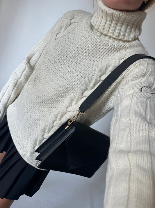 Lambswool butter maxi pullover