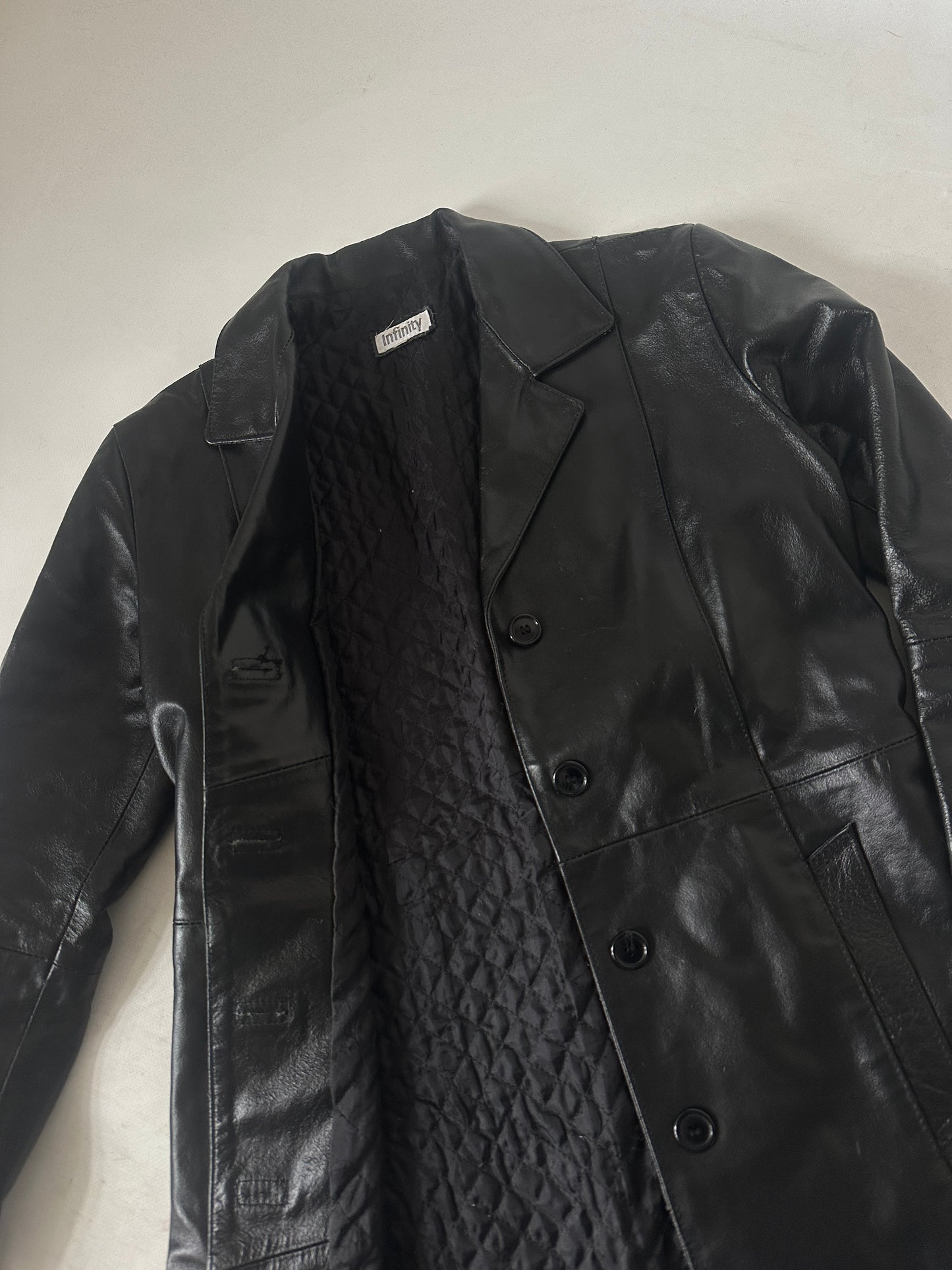 Beautiful leather slim jacket