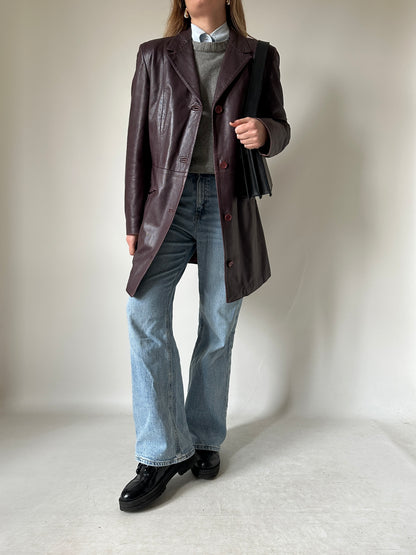 Vinaccia unique leather trench