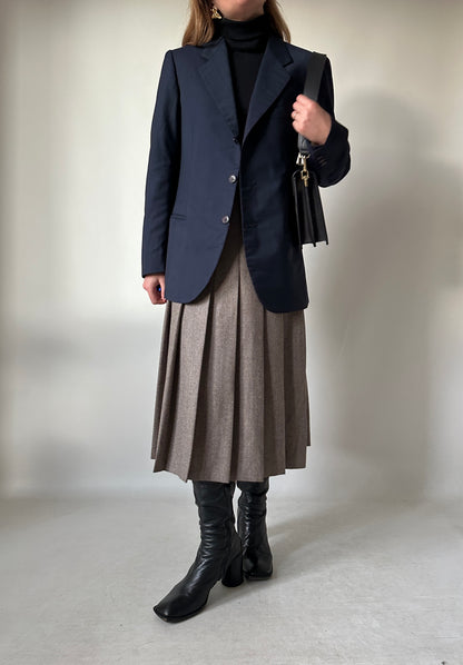 Made in Italy light wool navy blazer