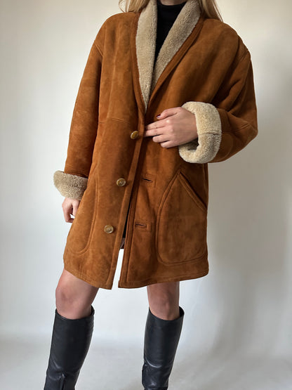 Caramel original suede Shearling