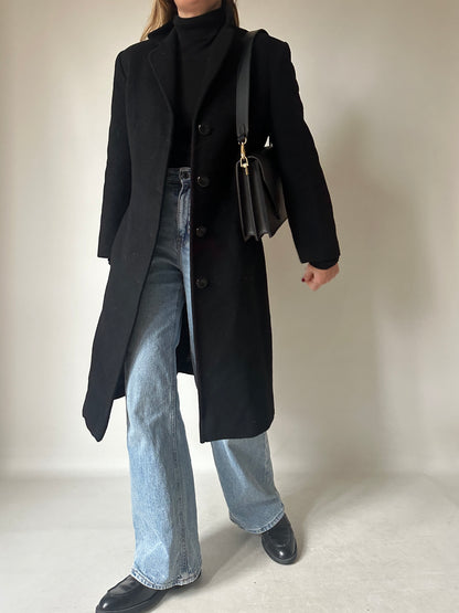 Wool slim coat