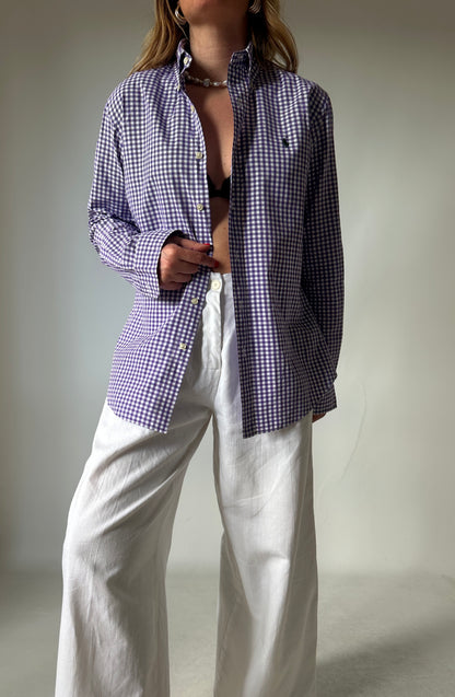 RALPH LAUREN vichy petite shirt
