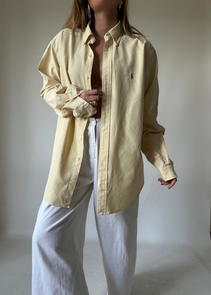 RALPH LAUREN butter yellow shirt - nuova con etichetta