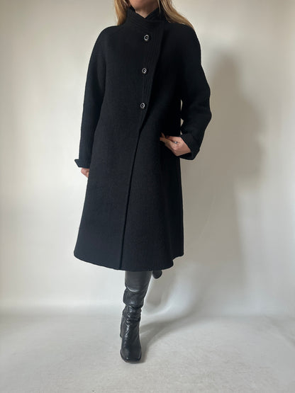 Haute couture black coat