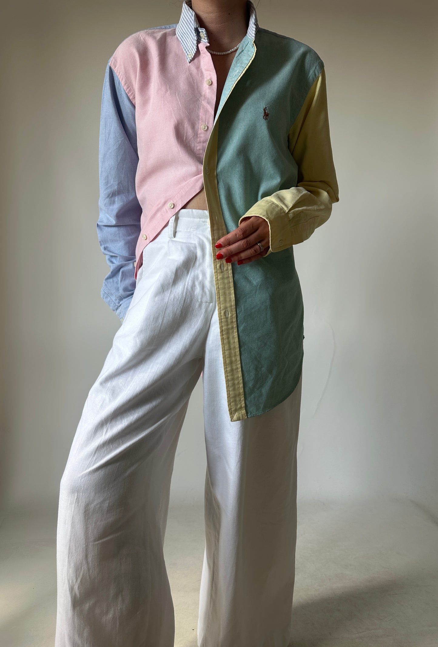 RALPH LAUREN unique patchwork shirt