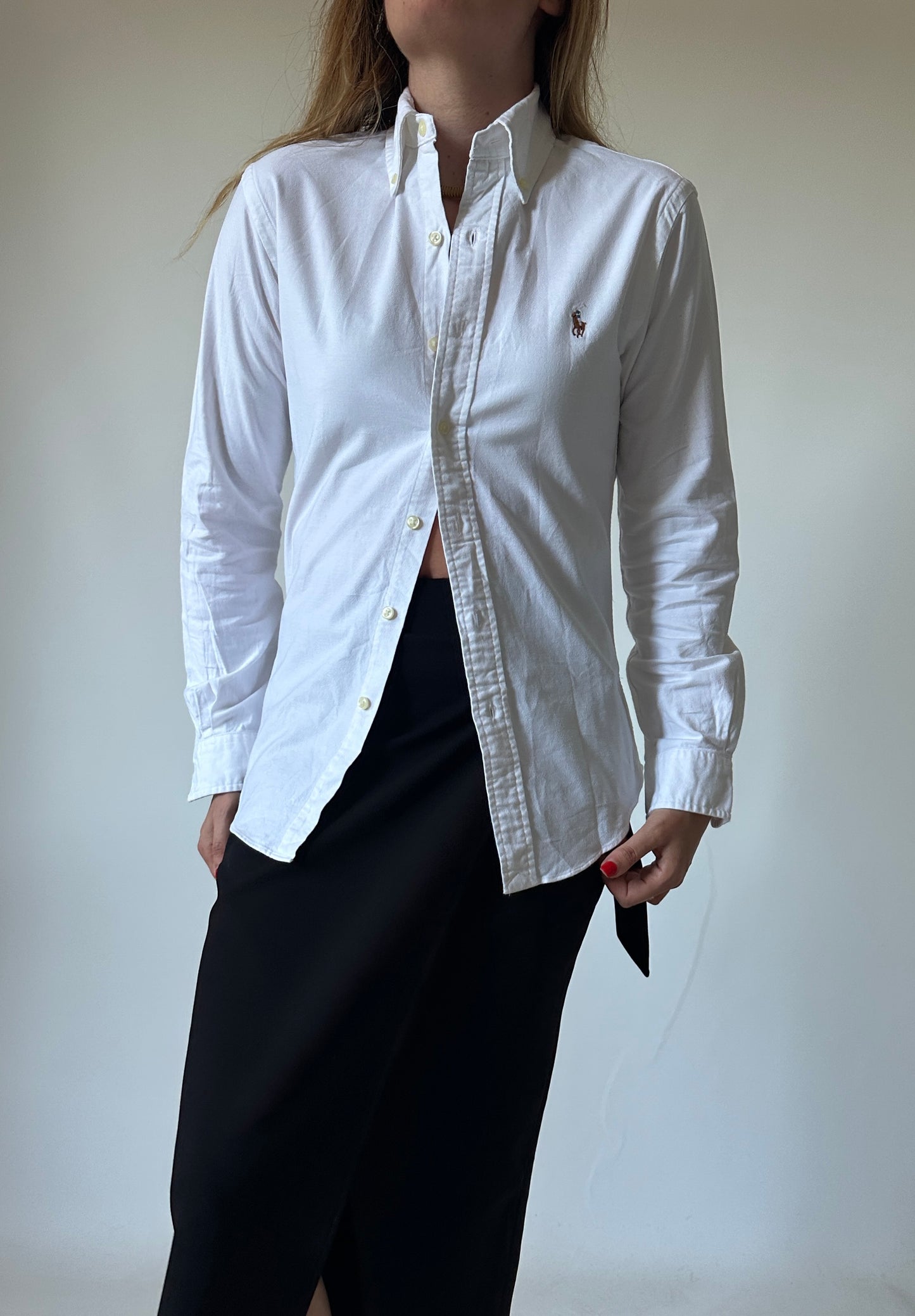 RALPH LAUREN white petite shirt