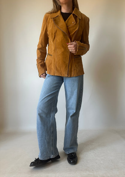 Chiodo petite in suede