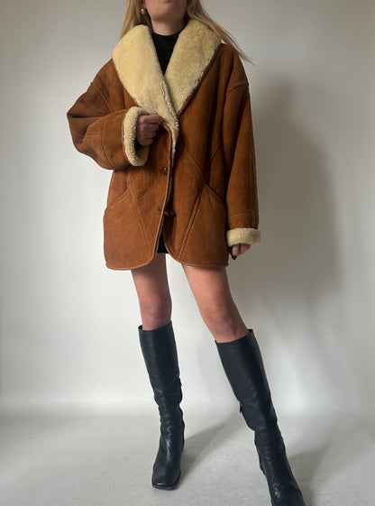Perfect camel Spanish superior Shearling