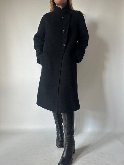 Haute couture black coat