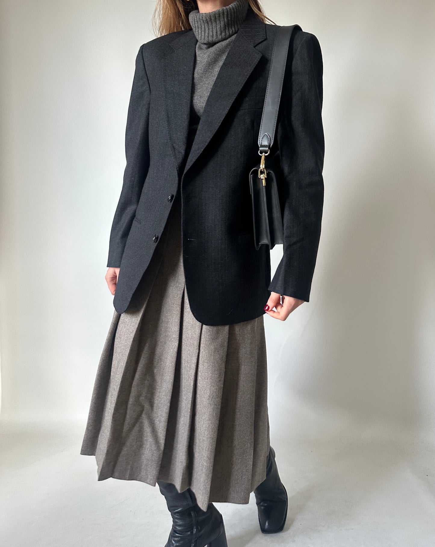 Precious wool pinstriped blazer