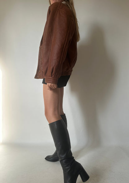 Chocolate petite shearling